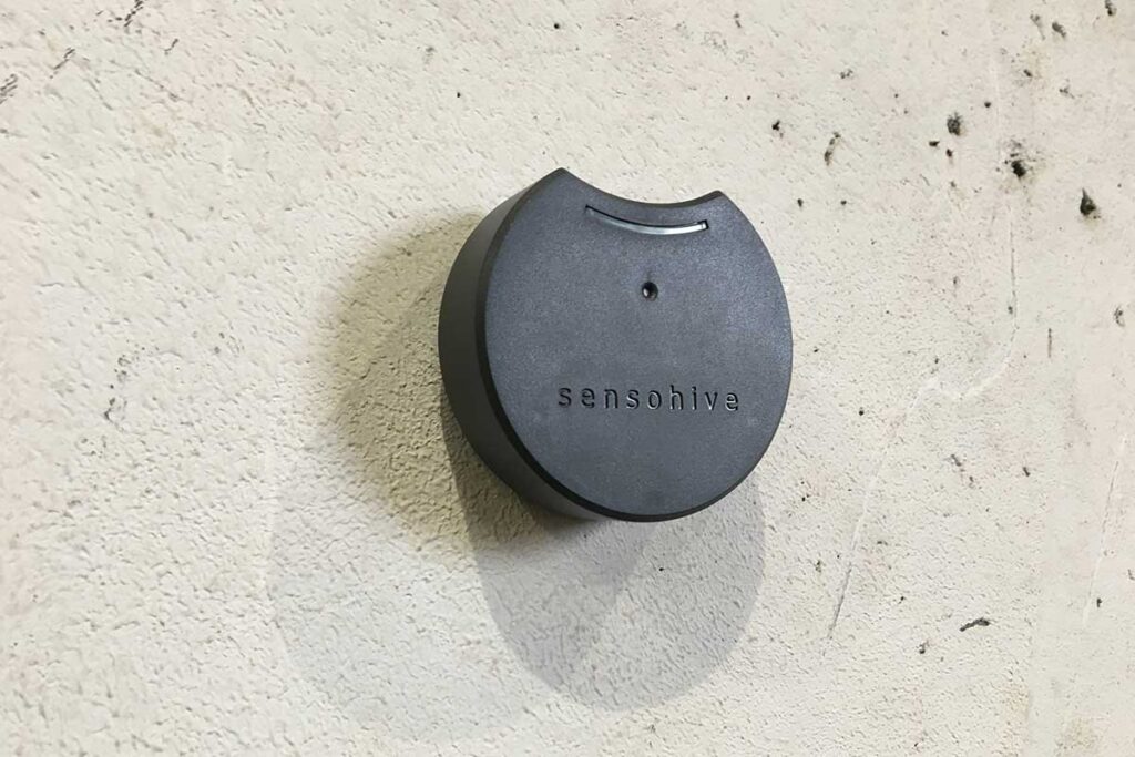 Maturix Orbit 3 sensor, displayed on a wall.