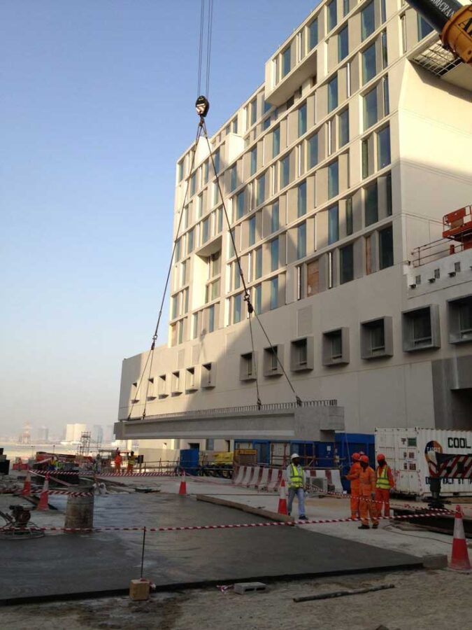 A building in Abu Dhabi being built