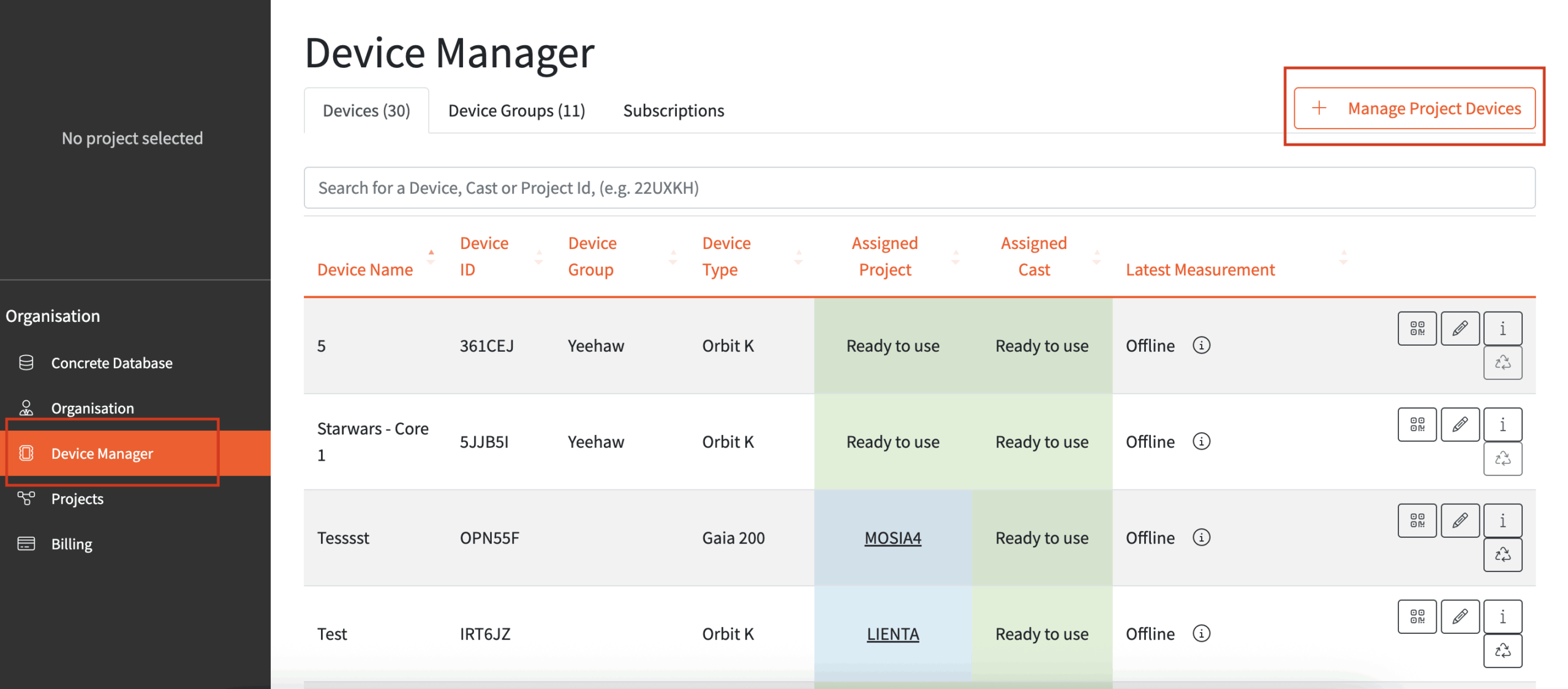 Assign Device Step 1