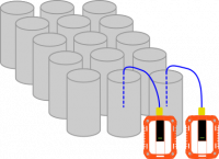 Step3_15CylindersWithTransmitter Graphical reprenetation of the 15 samples with the embedde temerature sensors
